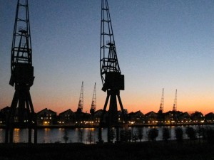 London Docklands at Dawn