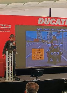 Presenting on the Ducati Stage