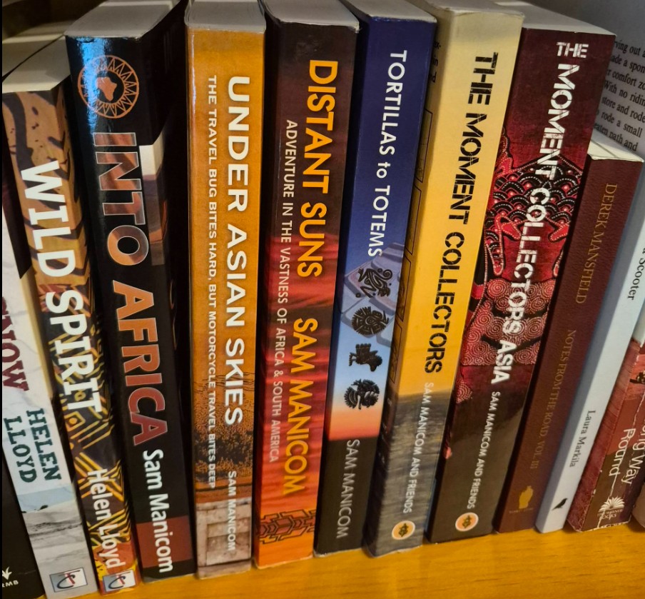 Sam's books In Tiger's Library